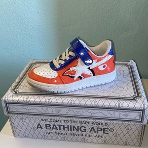 A bathing ape authentic kids shoes